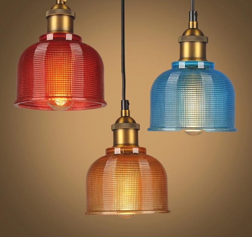 Sosie - Retro European Stained Glass Pendant Light