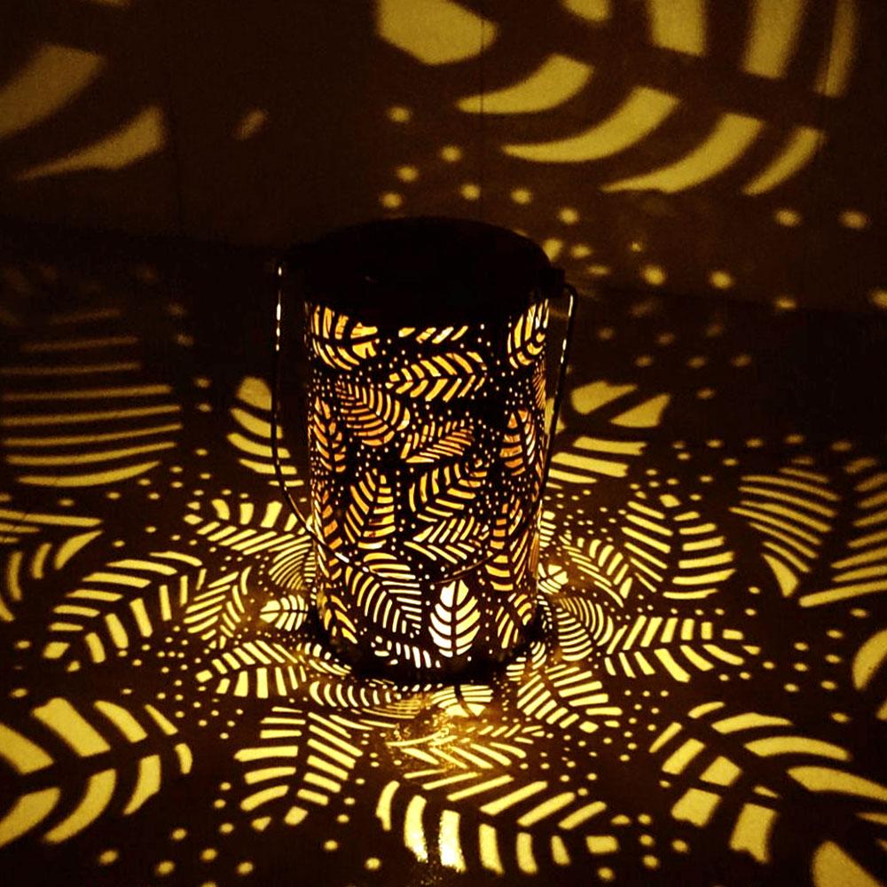 Mateo - Leaf-Pattern Shadow Lantern