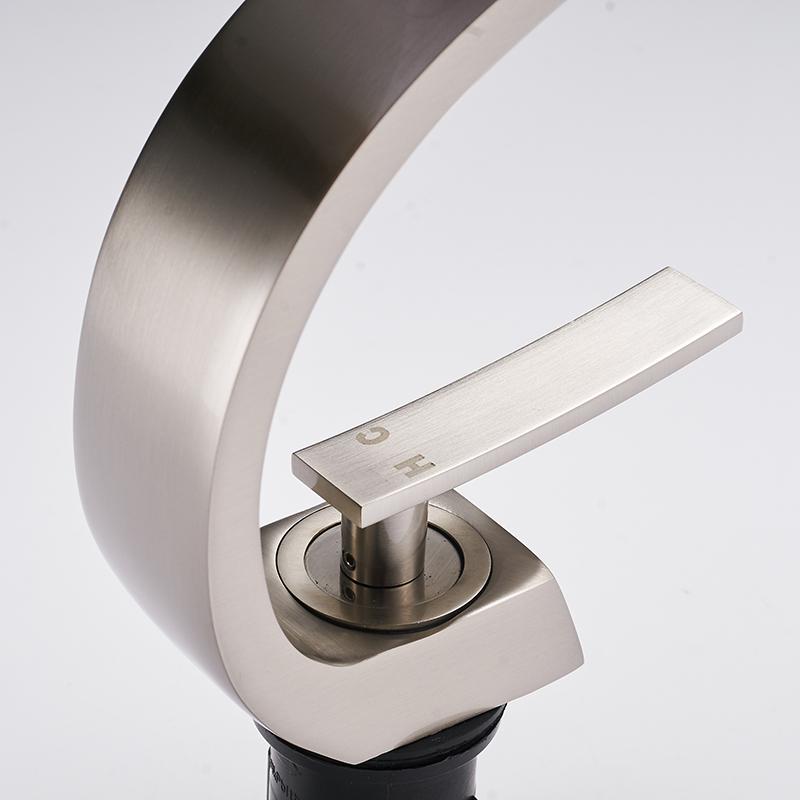 Modern Gooseneck Single-Handle Basin Faucet